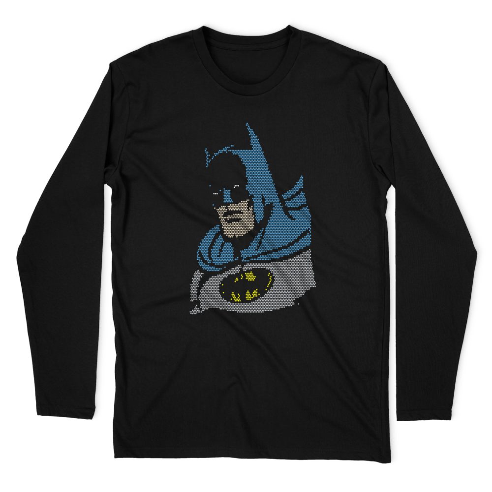 DC COMICS LITE BRITE BATMAN LONG SLEEVE T-SHIRT
