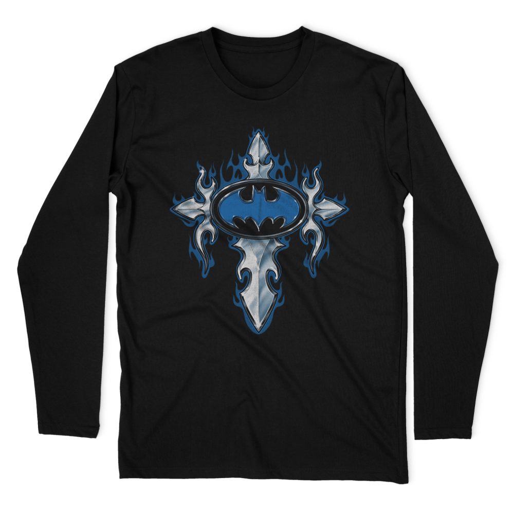 BATMAN GOTHIC STEEL LOGO LONG SLEEVE T-SHIRT