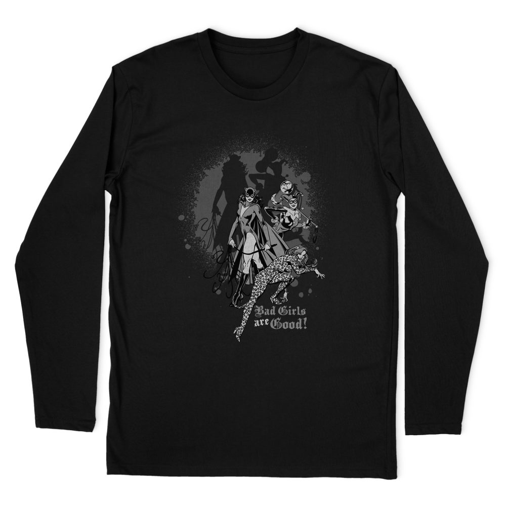 DC COMICS BAD GIRLS ARE GOOD LONG SLEEVE T-SHIRT