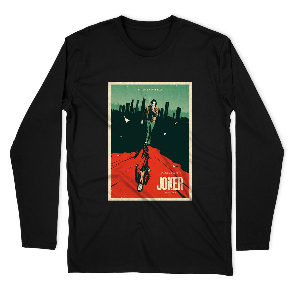 JOAQUIN PHONEIX JOKER POSTER  LONG SLEEVE T-SHIRT
