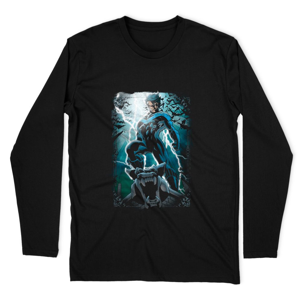 BATMAN NIGHT LIGHT LONG SLEEVE T-SHIRT