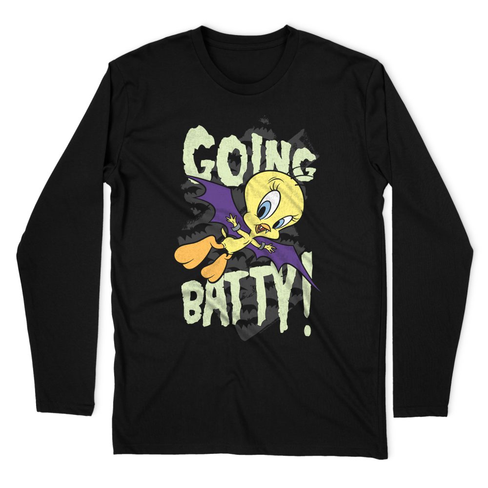 LOONEY TUNES GOING BATTY LONG SLEEVE T-SHIRT