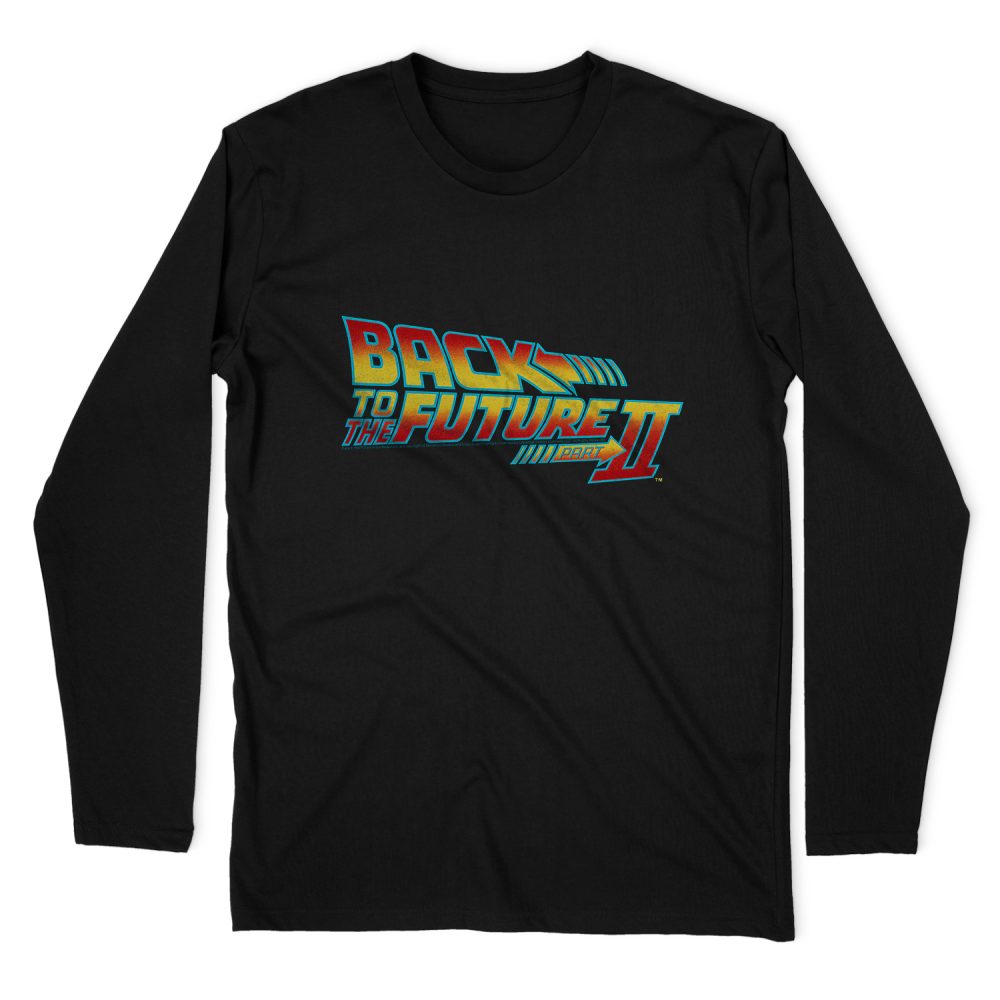 BACK TO THE FUTURE II LOGO LONG SLEEVE T-SHIRT