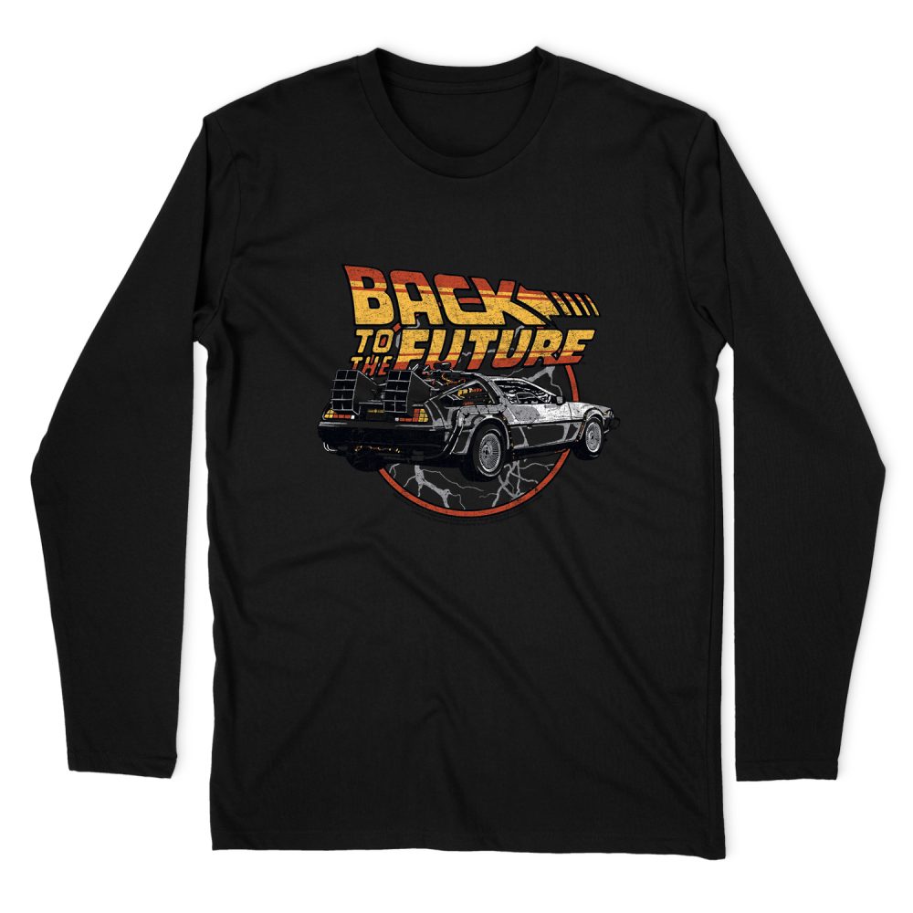 BACK TO THE FUTURE TIME MACHINE LONG SLEEVE T-SHIRT