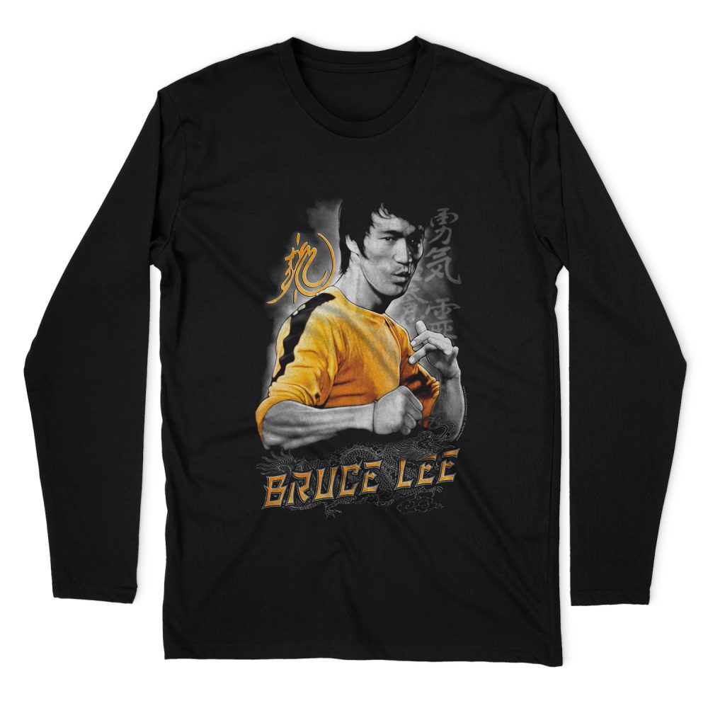 BRUCE LEE YELLOW DRAGON LONG SLEEVE T-SHIRT