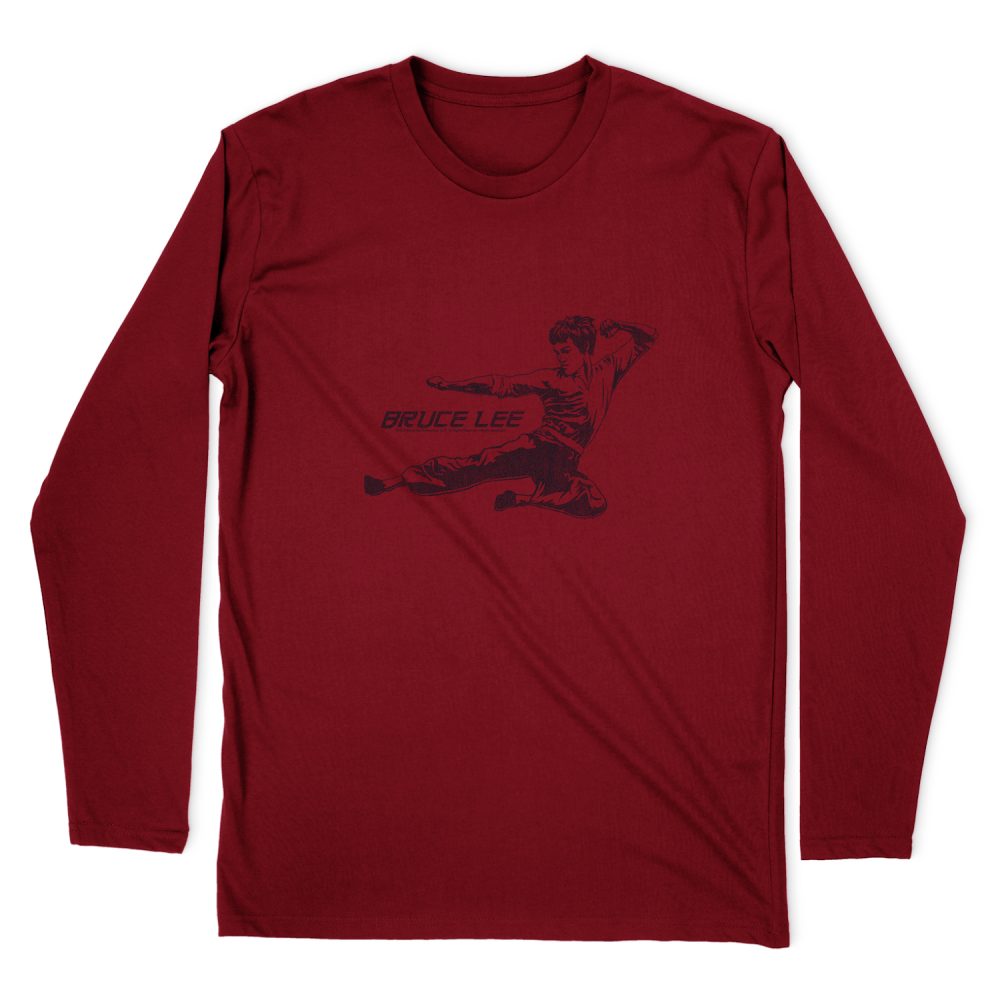 BRUCE LEE LINE KICK LONG SLEEVE T-SHIRT