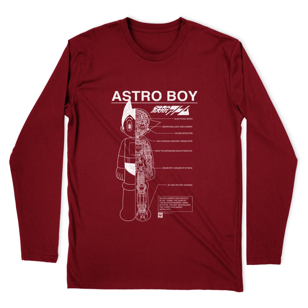 ASTRO BOY SCHEMATICS LONG SLEEVE T-SHIRT