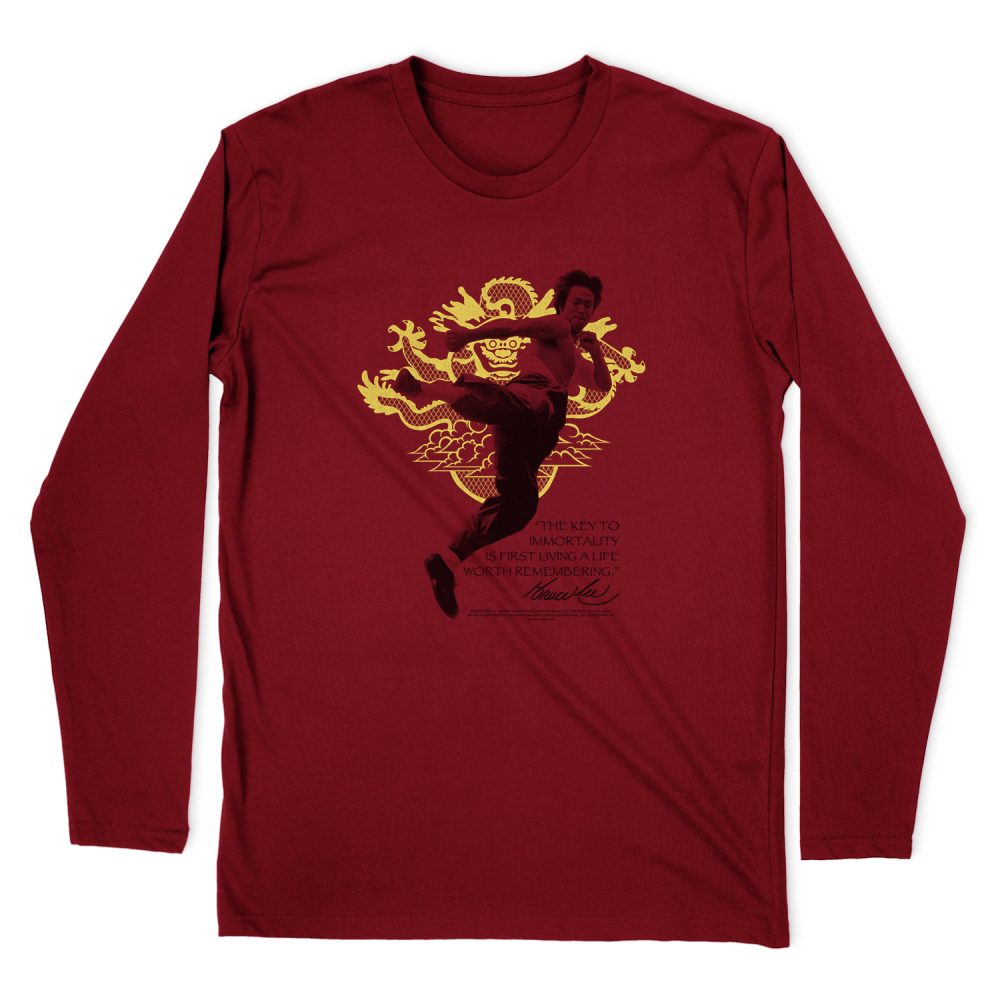 BRUCE LEE IMMORTAL DRAGON LONG SLEEVE T-SHIRT