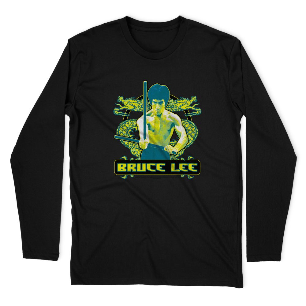 BRUCE LEE DOUBLE DRAGONS LONG SLEEVE T-SHIRT
