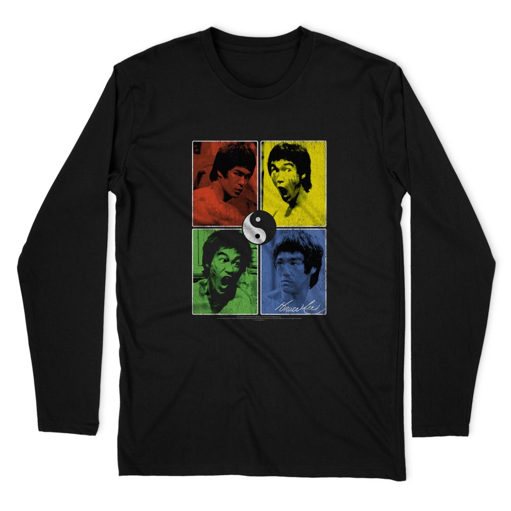 BRUCE LEE ENTER COLOR BLOCK LONG SLEEVE T-SHIRT