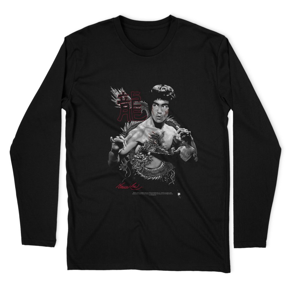 BRUCE LEE THE DRAGON LONG SLEEVE T-SHIRT