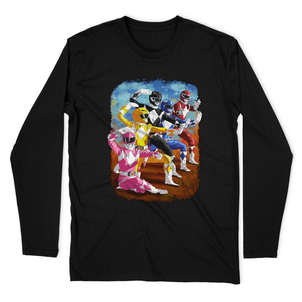 POWER RANGERS IMPRESSIONIST RANGERS LONG SLEEVE T-SHIRT