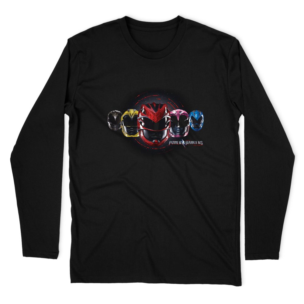 POWER RANGERS HEAD GROUP LONG SLEEVE T-SHIRT