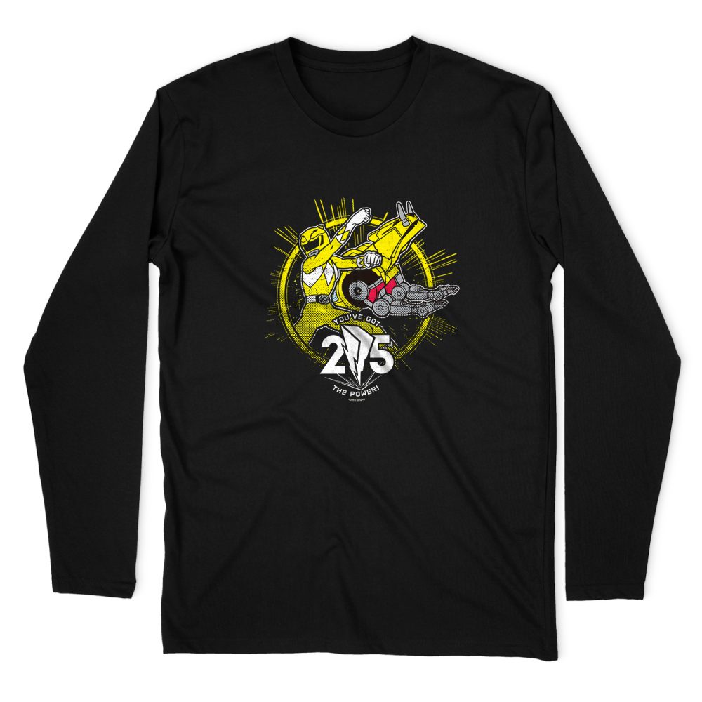 POWER RANGERS YELLOW 25 LONG SLEEVE T-SHIRT