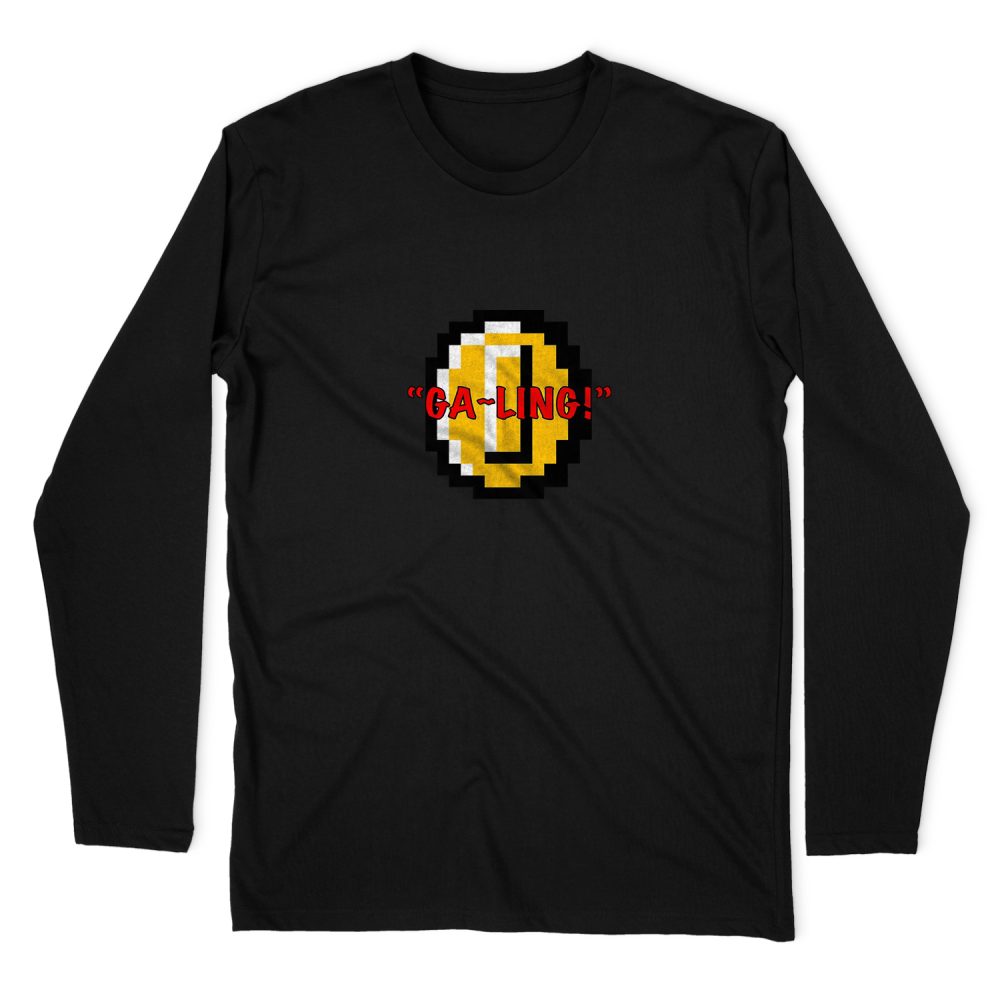 8-BBIT COIIN GA LING SOUND EFFECT LONG SLEEVE T-SHIRT