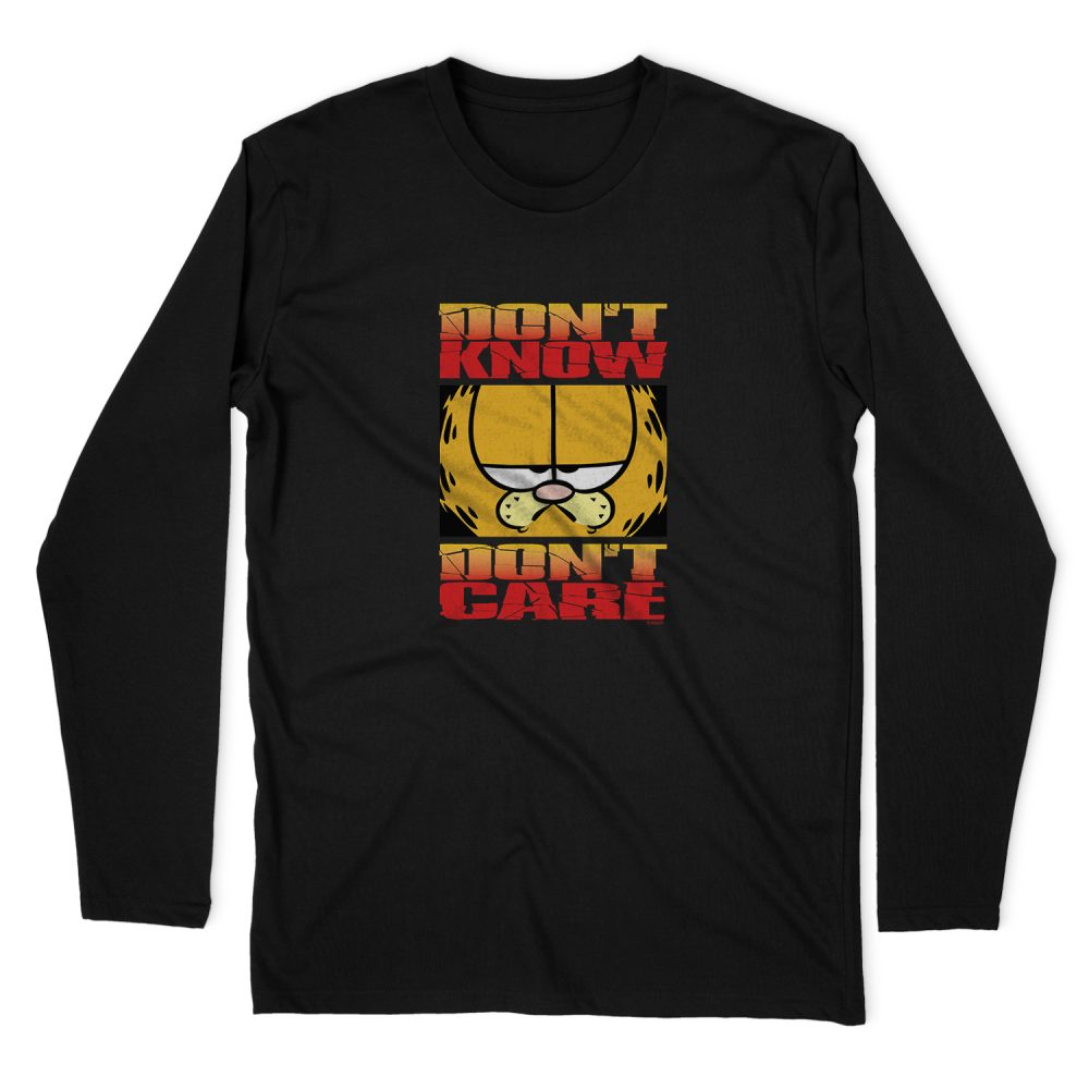 GARFIELD DONT KNOW DONT CARE #2 LONG SLEEVE T-SHIRT