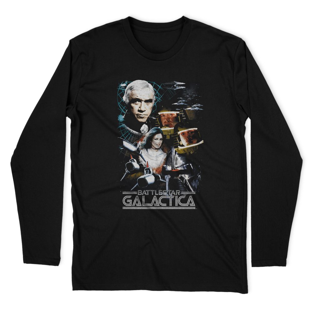 BATTLESTAR GALACTICA 35TH ANNIVERSARY COLLAGE LONG SLEEVE T-SHIRT