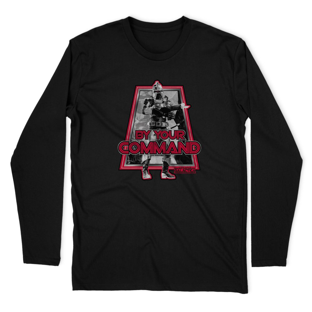 BATTLESTAR GALACTICA BY YOUR COMMAND LONG SLEEVE T-SHIRT