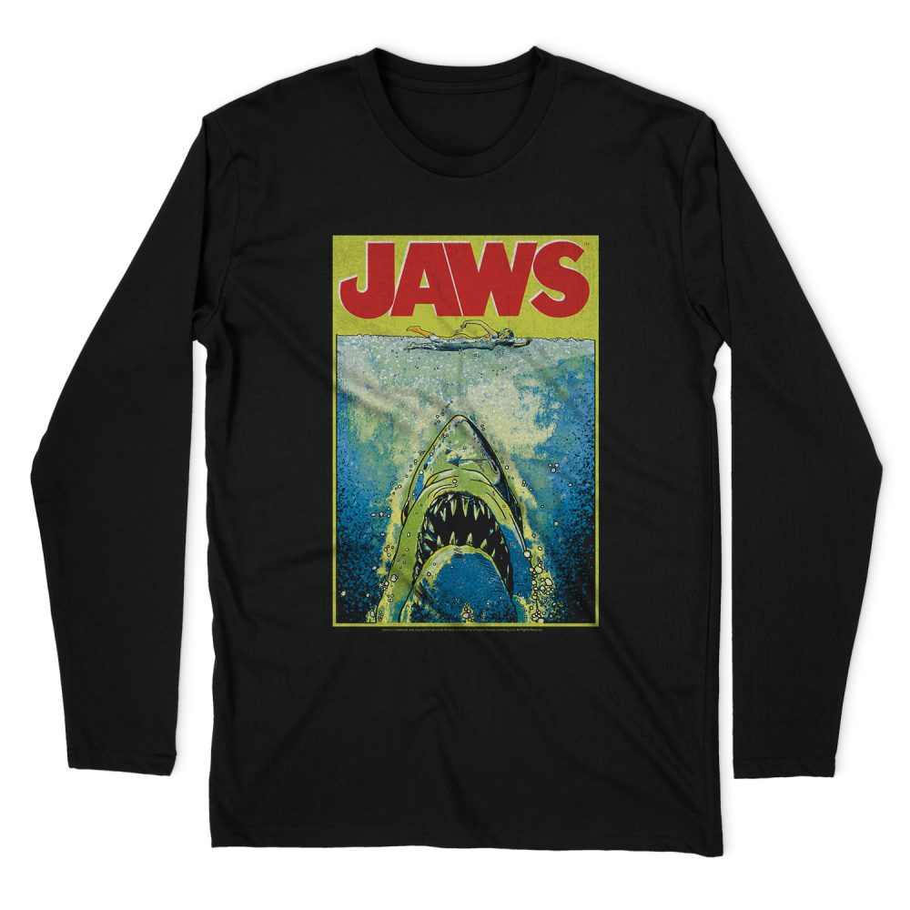 JAWS BRIGHT JAWS LONG SLEEVE T-SHIRT