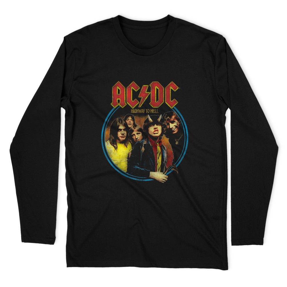 AC DC HIGHWAY TO HELL LONG SLEEVE T-SHIRT