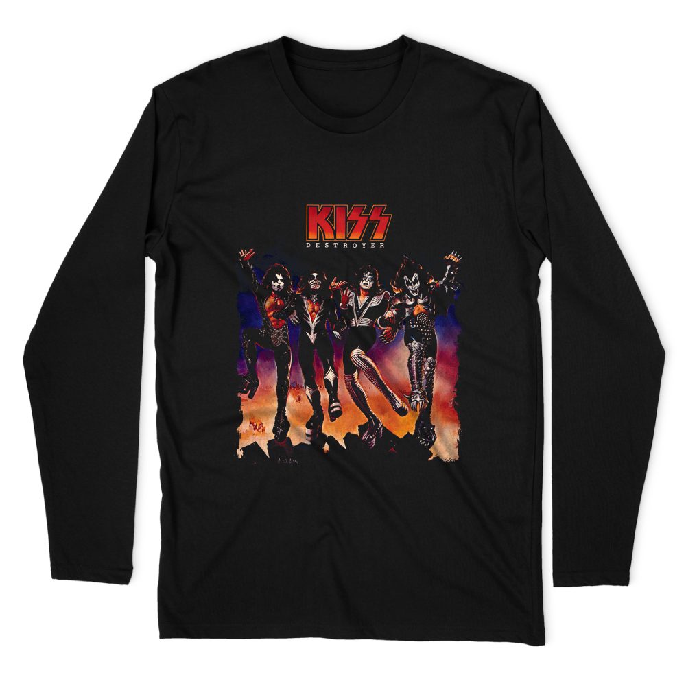 KISS DESTROYER COVER LONG SLEEVE T-SHIRT
