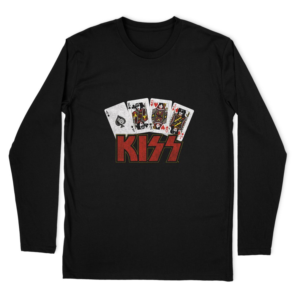 KISS CARDS LONG SLEEVE T-SHIRT