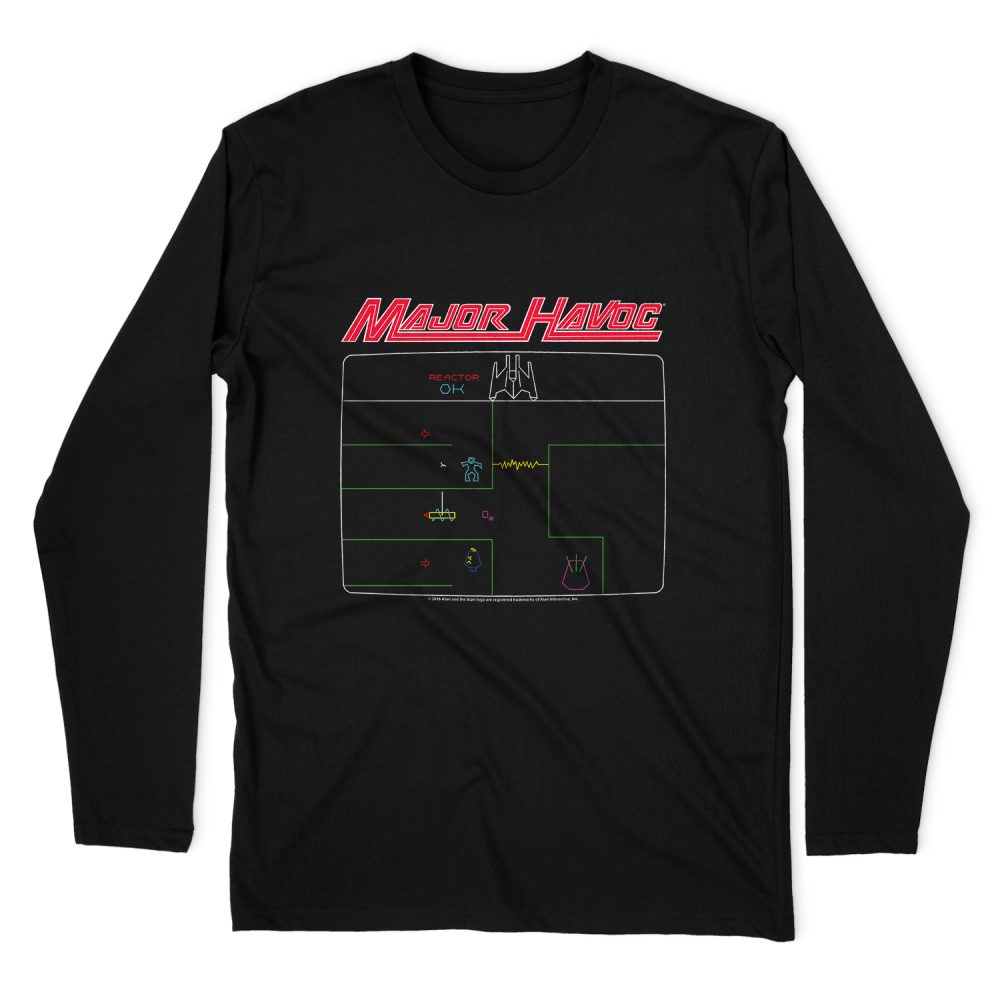 ATARI MAJOR HAVOC SCREEN LONG SLEEVE T-SHIRT