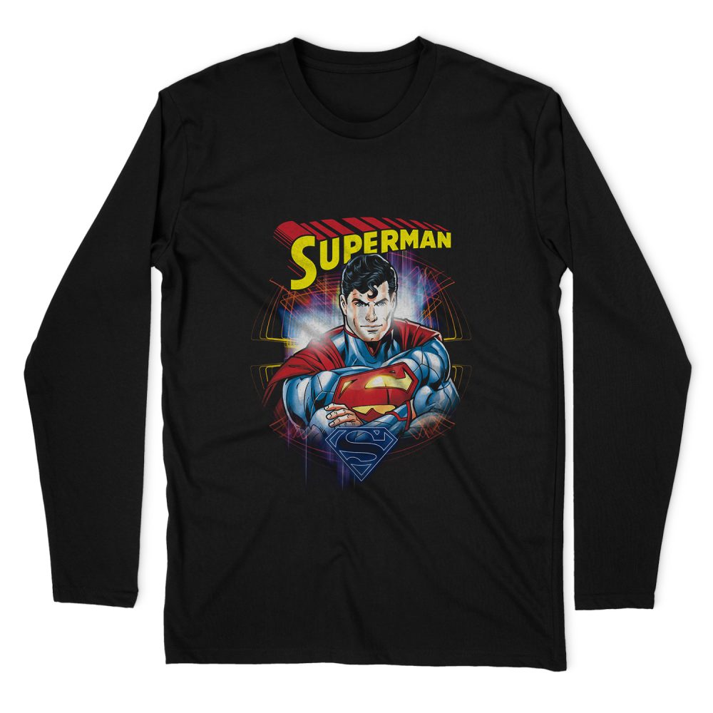 SUPERMAN GLAM LONG SLEEVE T-SHIRT