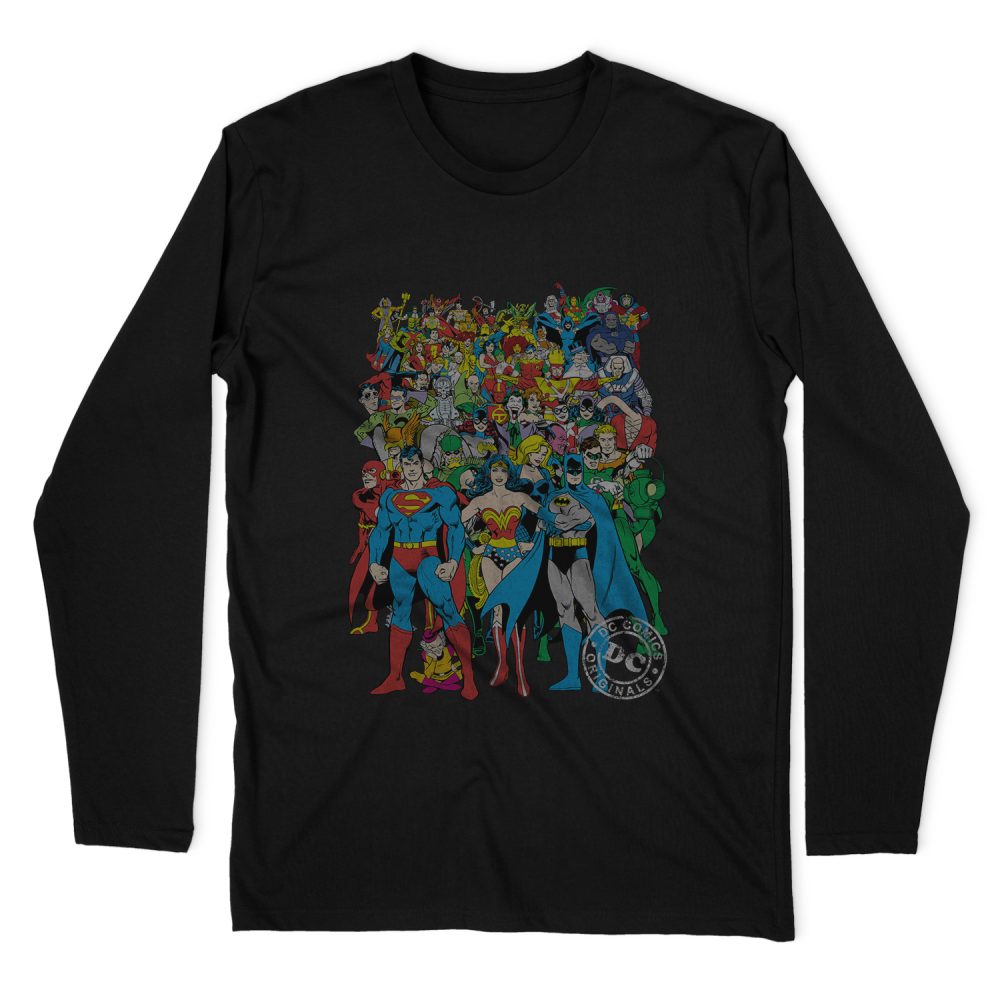 DC COMICS ORIGINAL UNIVERSE LONG SLEEVE T-SHIRT