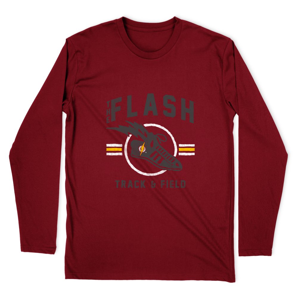 JUSTICE LEAGUE TRACK AND FIELD LONG SLEEVE T-SHIRT