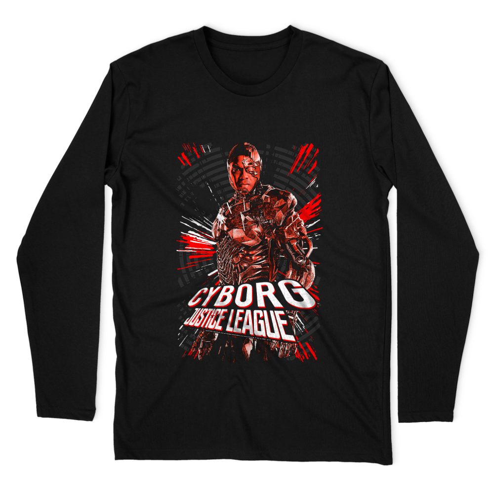 JUSTICE LEAGUE REVERSED LONG SLEEVE T-SHIRT