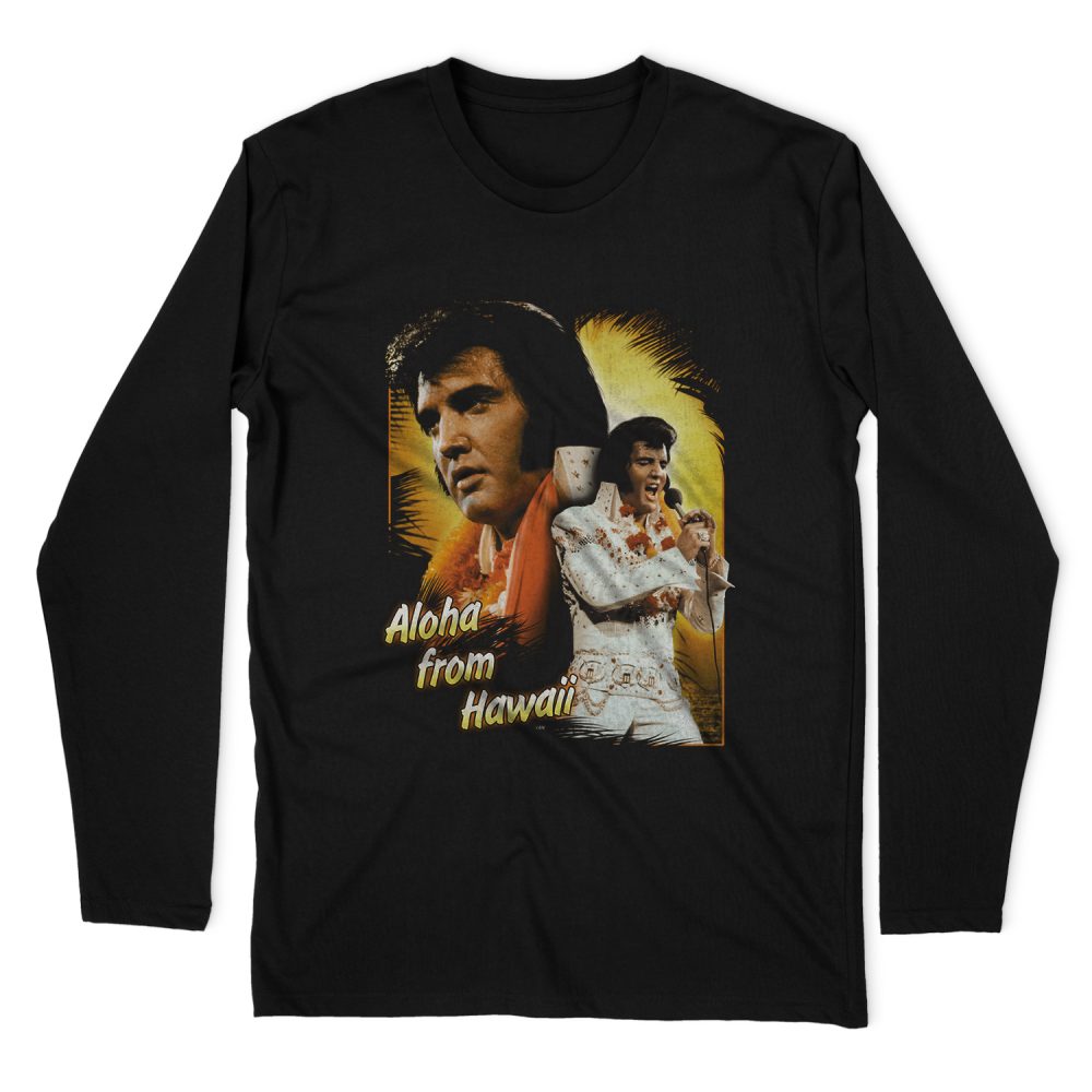 ELVIS PRESLEY ALOHA LONG SLEEVE T-SHIRT