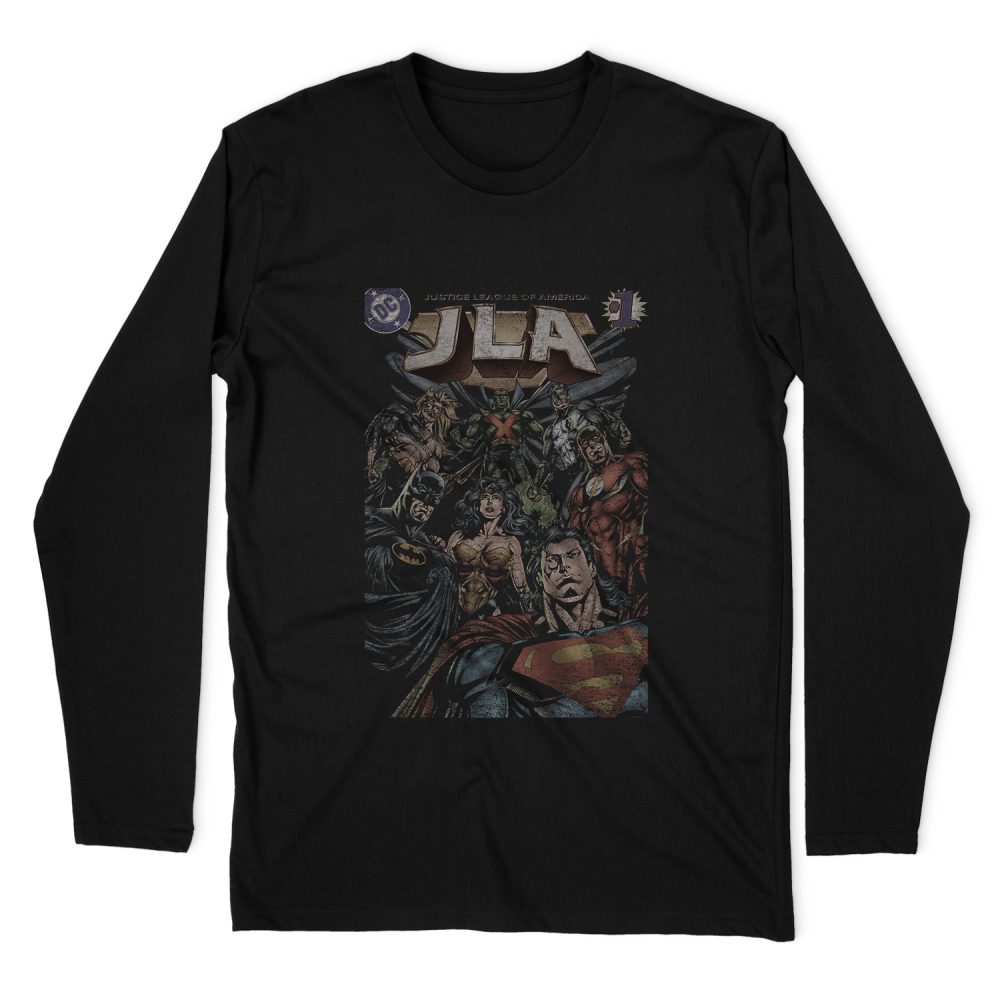 JUSTICE LEAGUE #1 COVER LONG SLEEVE T-SHIRT