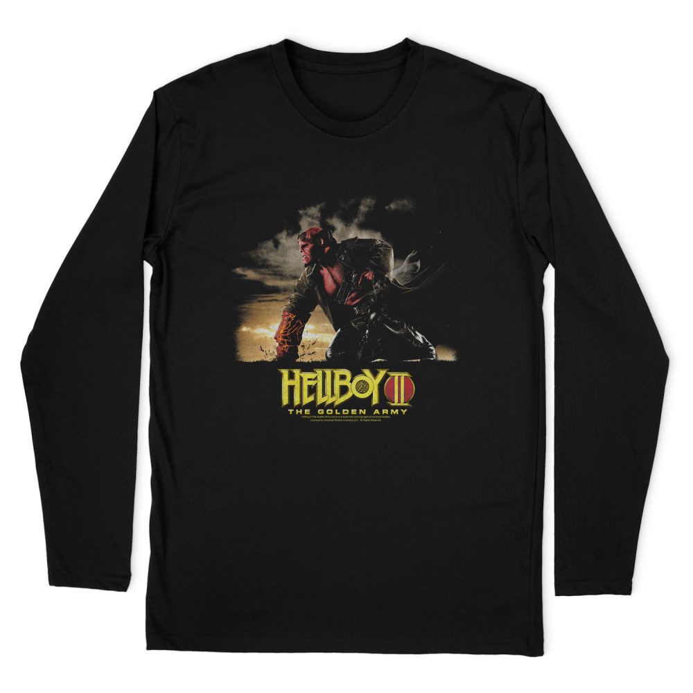HELLBOY POSTER ART LONG SLEEVE T-SHIRT