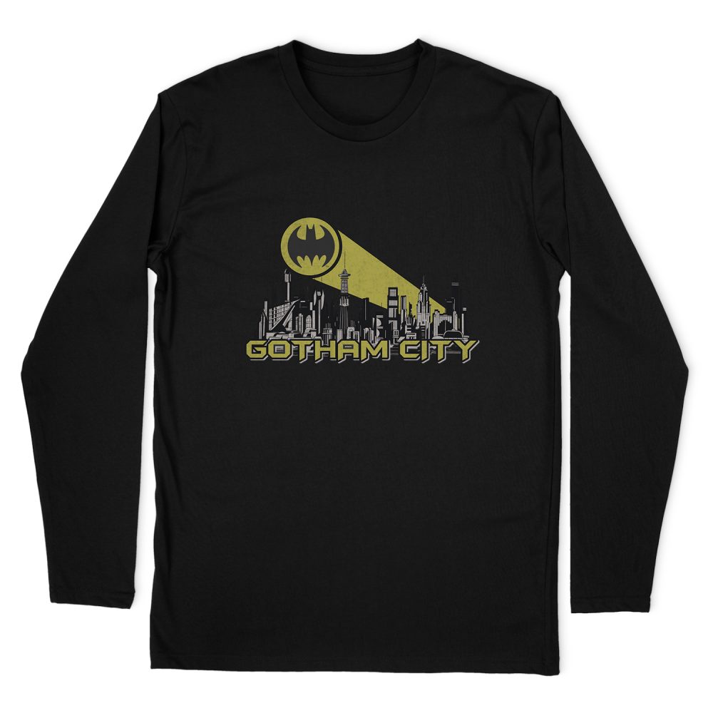 BATMAN GOTHAM SKYLINE LONG SLEEVE T-SHIRT