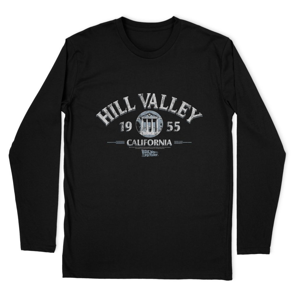 BACK TO THE FUTURE HILL VALLEY 1955 LONG SLEEVE T-SHIRT