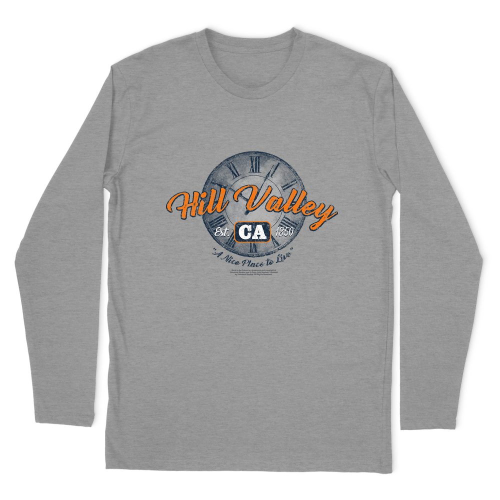 BACK TO THE FUTURE HILL VALLEY LONG SLEEVE T-SHIRT