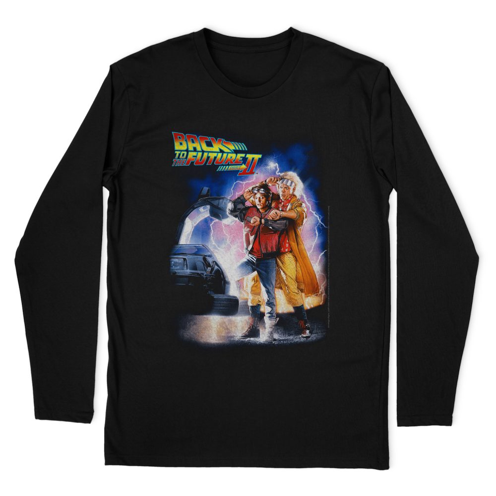 BACK TO THE FUTURE II POSTER LONG SLEEVE T-SHIRT