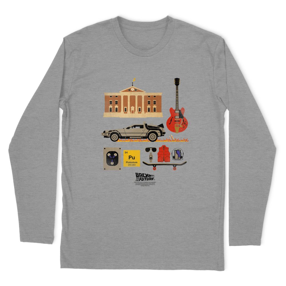BACK TO THE FUTURE ITEMS LONG SLEEVE T-SHIRT