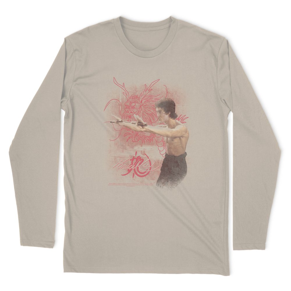 BRUCE LEE POWER OF THE DRAGON LONG SLEEVE T-SHIRT