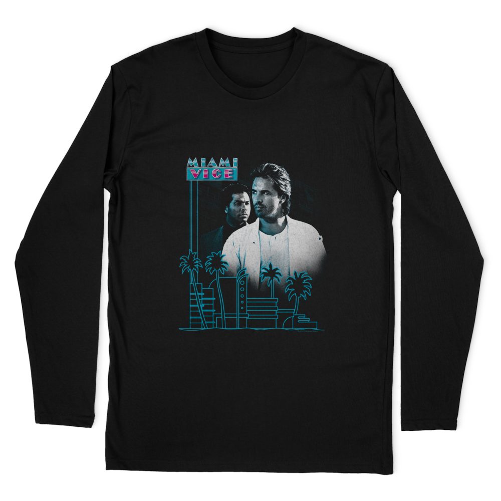 MIAMI VICE LOOKING OUT LONG SLEEVE T-SHIRT