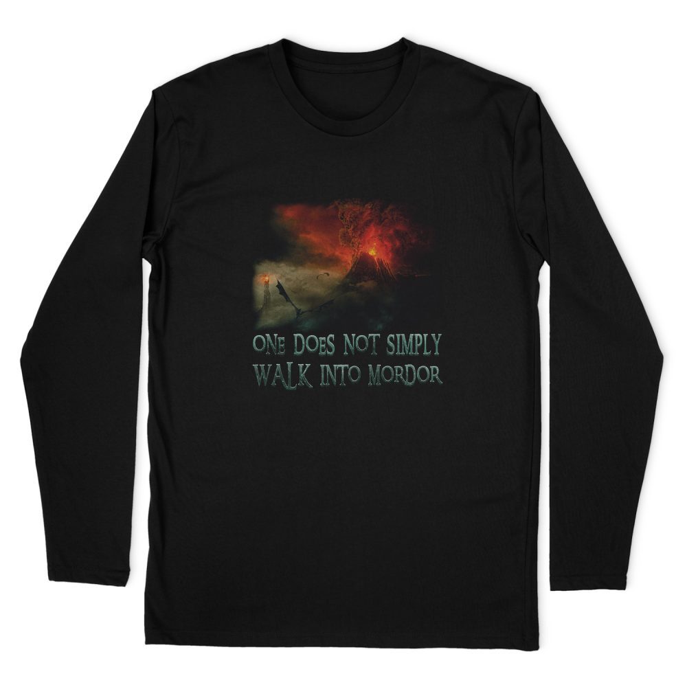 LORD OF THE RINGS WALK IN MORDOR LONG SLEEVE T-SHIRT