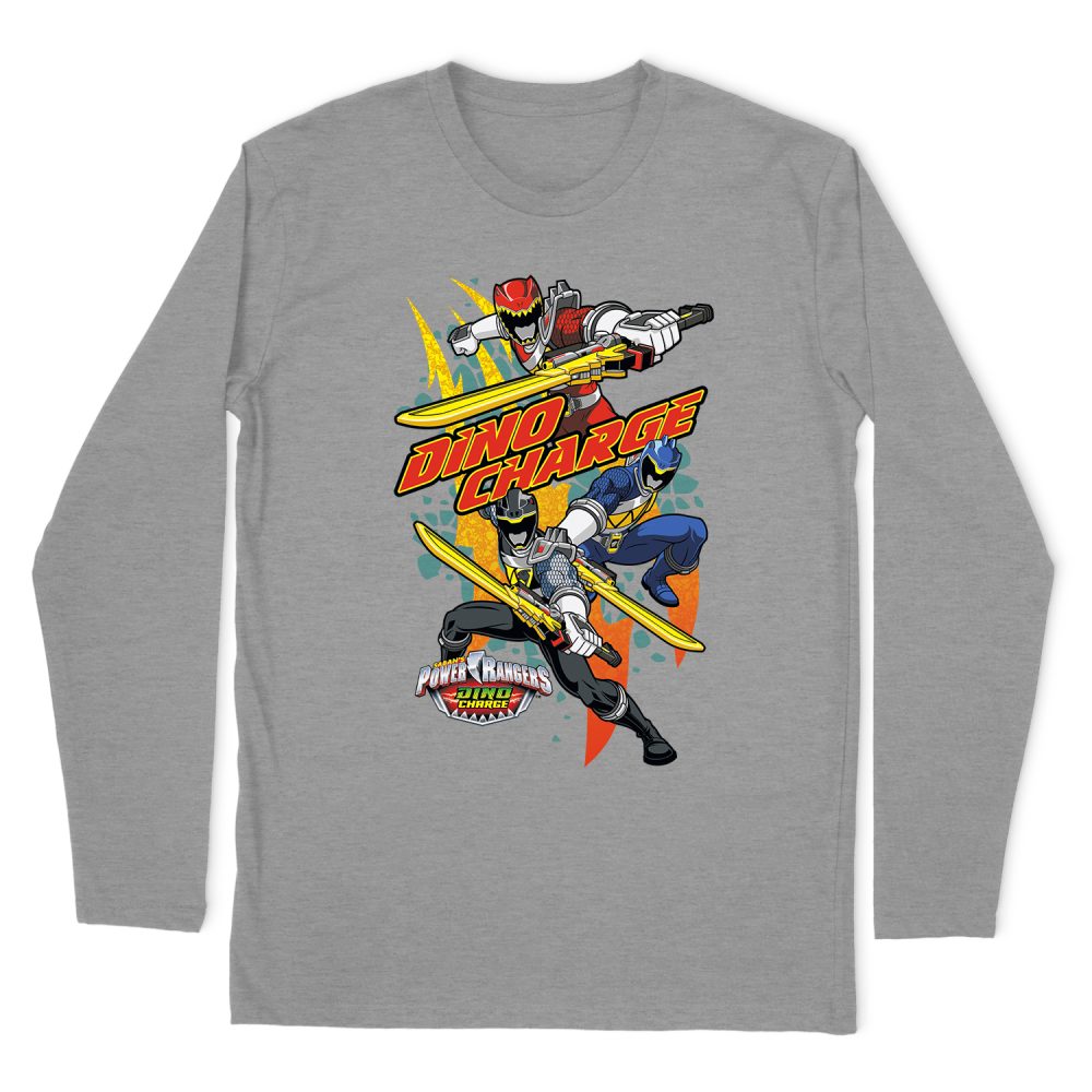 POWER RANGERS DINO CHARGE SWORDS OUT LONG SLEEVE T-SHIRT