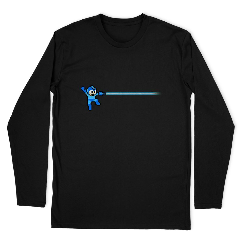MEGA MAN PIXEL RETRO LONG SLEEVE T-SHIRT