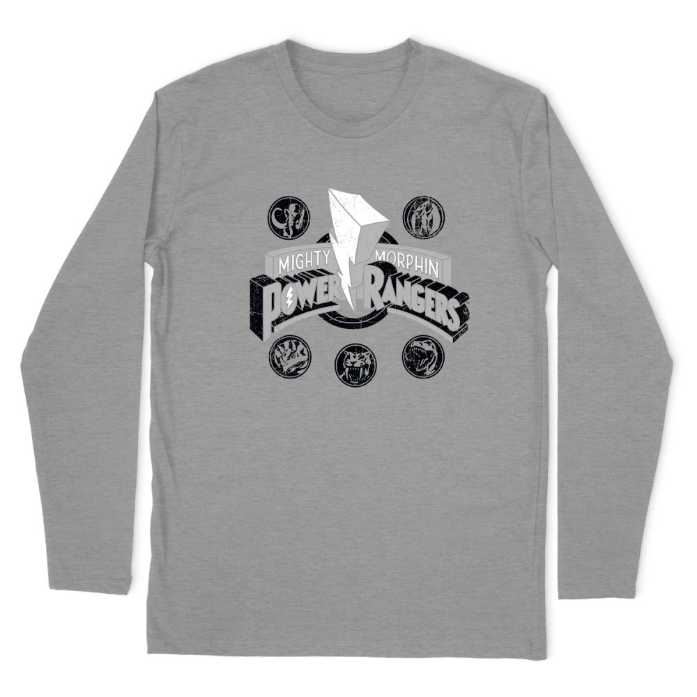 POWER RANGERS POWER COINS LONG SLEEVE T-SHIRT
