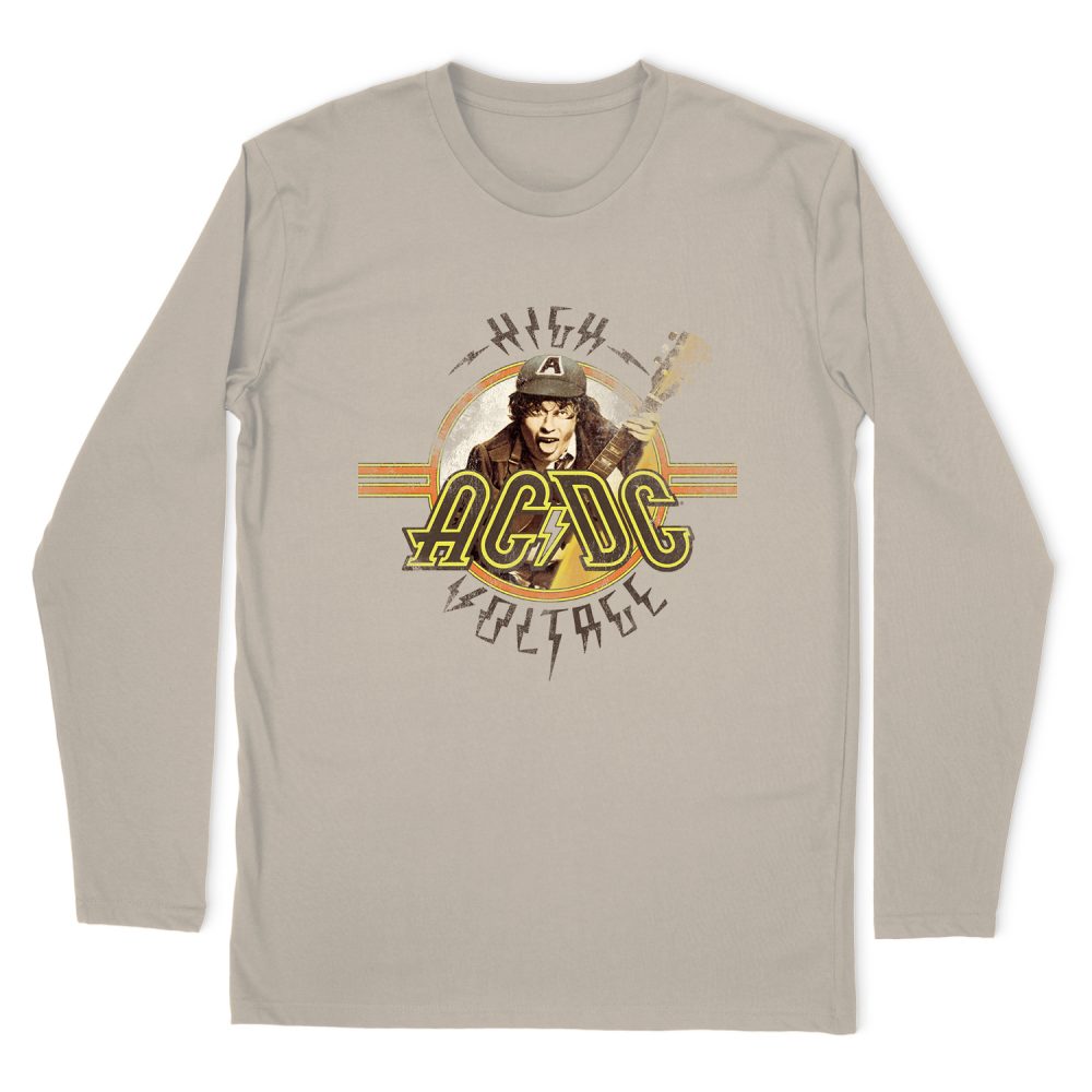 AC DC BAND HIGH VOLTAGE LONG SLEEVE T-SHIRT