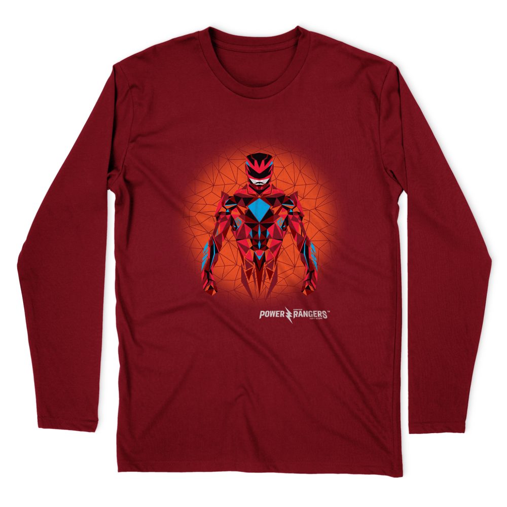POWER RANGERS RED POWER RANGER GRAPHIC LONG SLEEVE T-SHIRT