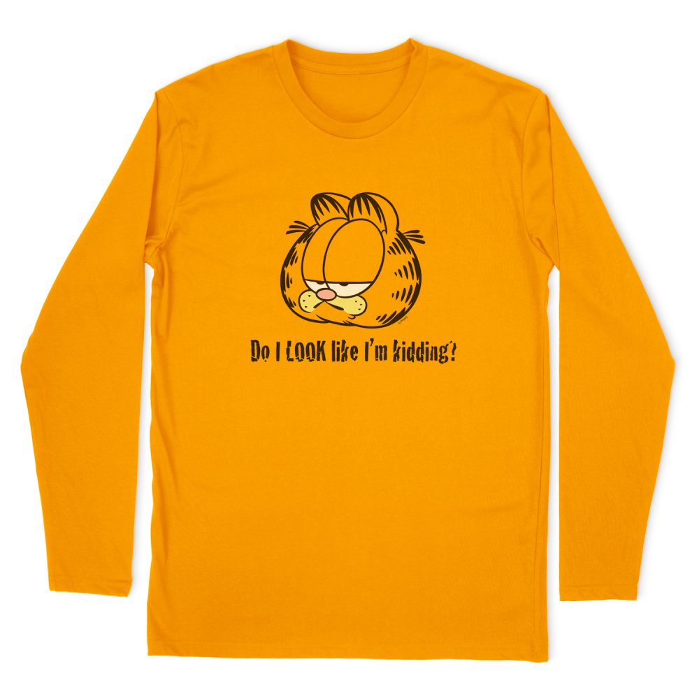 GARFIELD DO I LOOK LIKE IM KIDDING LONG SLEEVE T-SHIRT