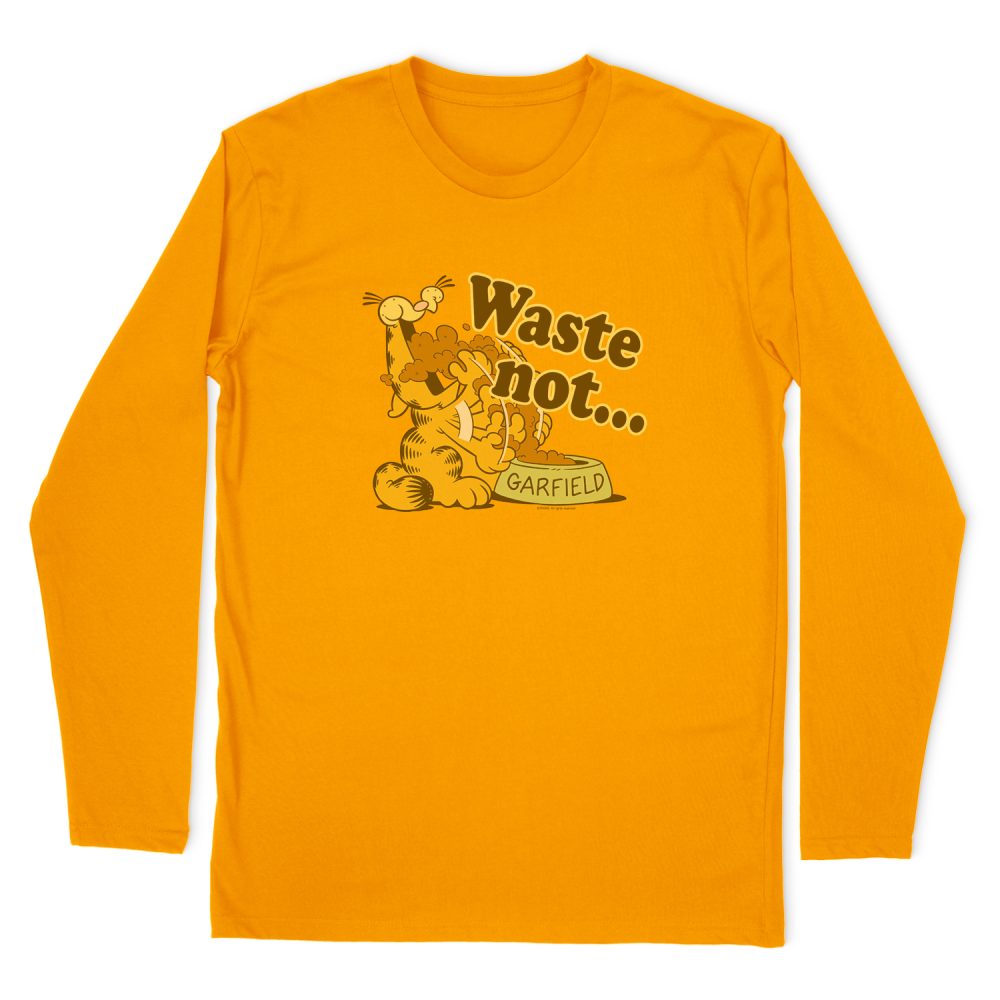 GARFIELD WASTE NOT LONG SLEEVE T-SHIRT