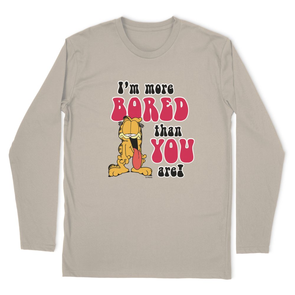 GARFIELD MORE BORED LONG SLEEVE T-SHIRT